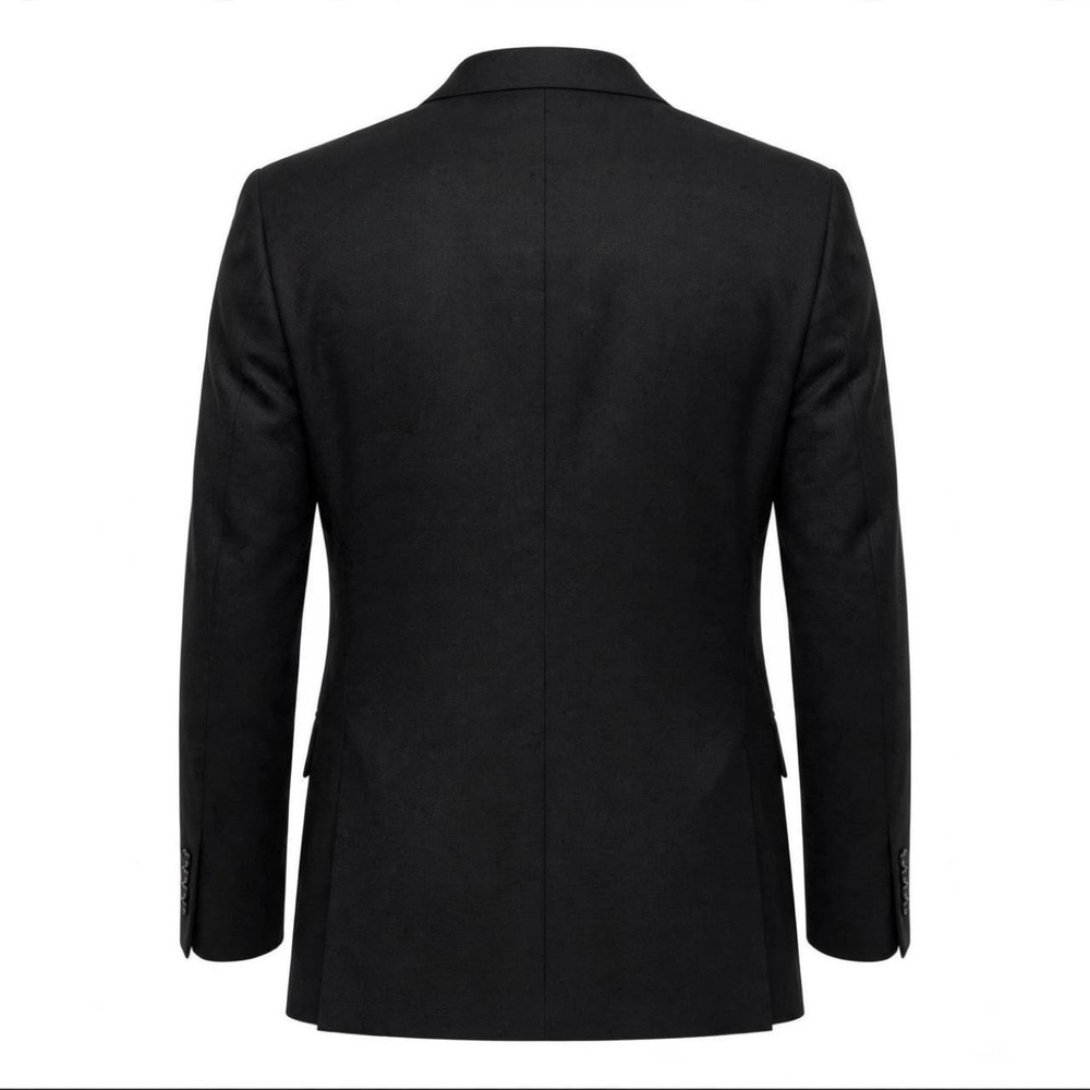 Joseph Abboud For Nordstrom Blazer Mens Black Wool Super 100s - Picture 2 of 5